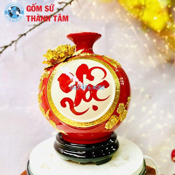 Bình hút lộc mẫu chữ lộc