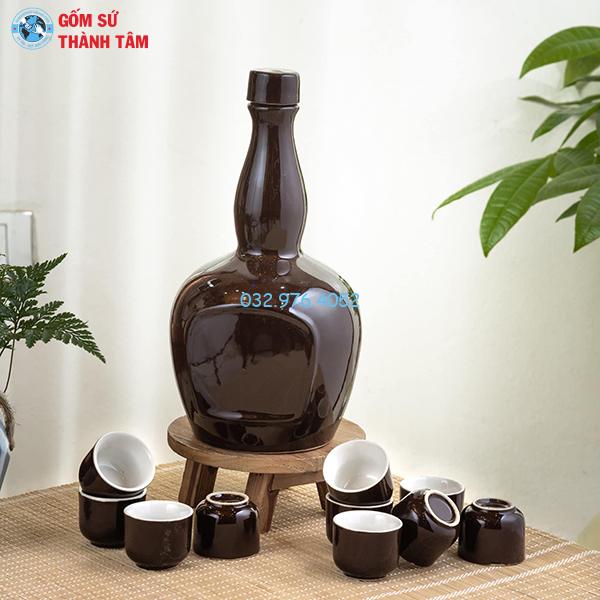 Bình rượu chivas nâu bóng
