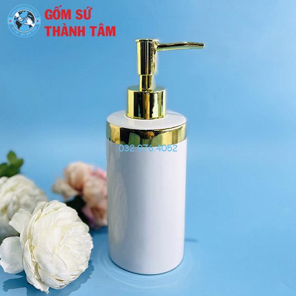 Bình xịt phòng tắm men dáng trụ