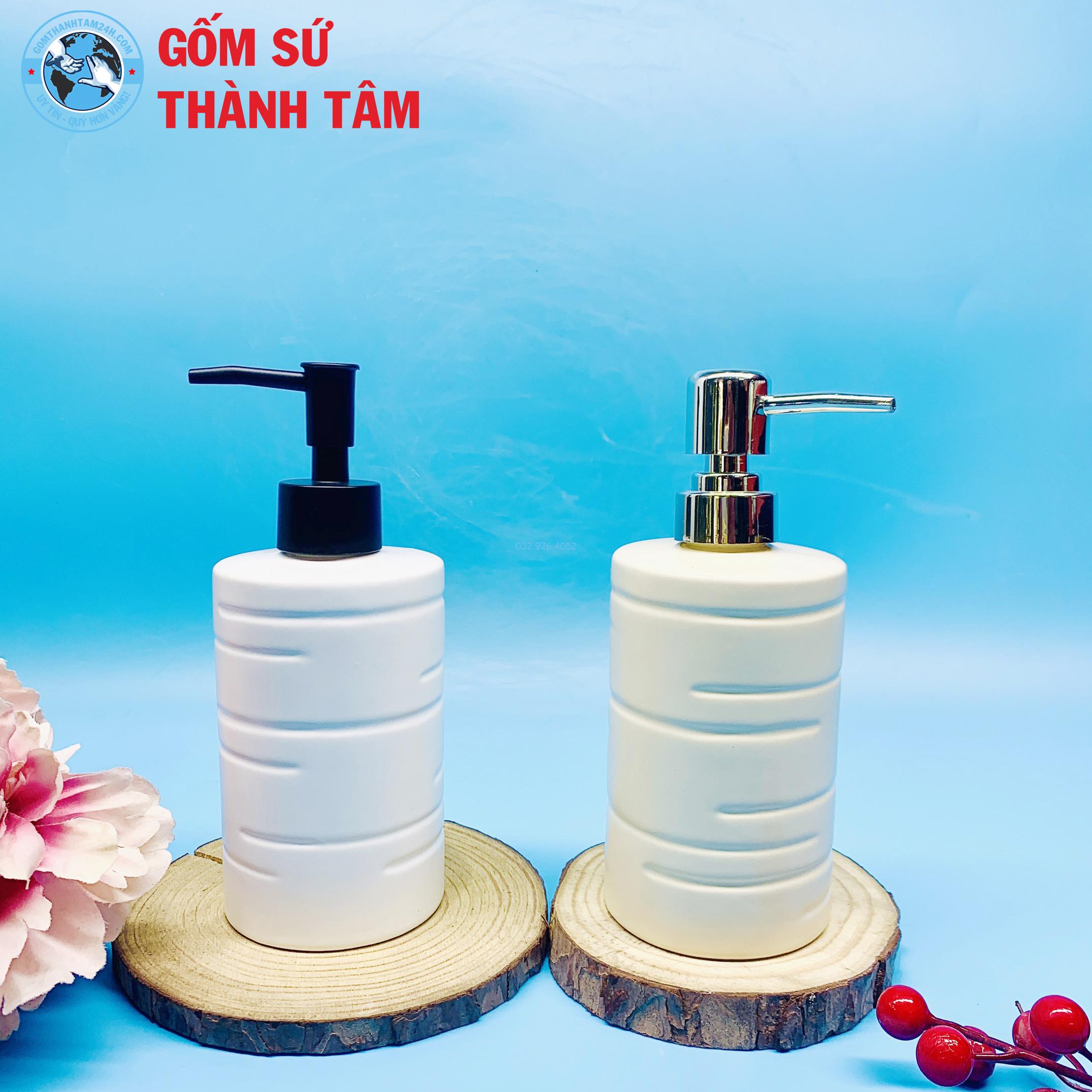 Bình xịt phòng tắm men dáng trụ cao