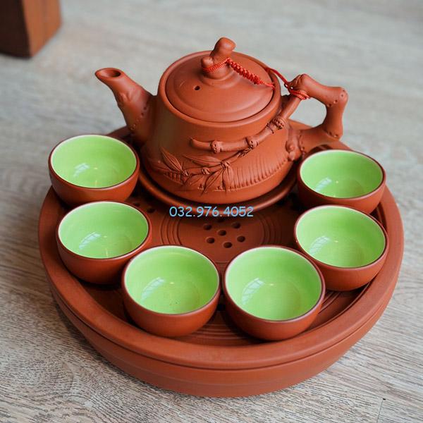 Bộ Ấm Chén Tử Sa Khay Thủng