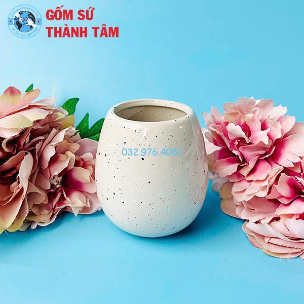 Cốc đánh răng gốm sứ bát tràng