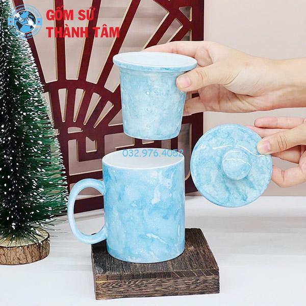 Cốc Lọc Trà Men Đá