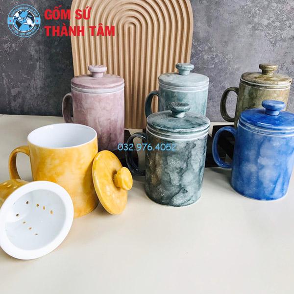Cốc Lọc Trà Men Đá