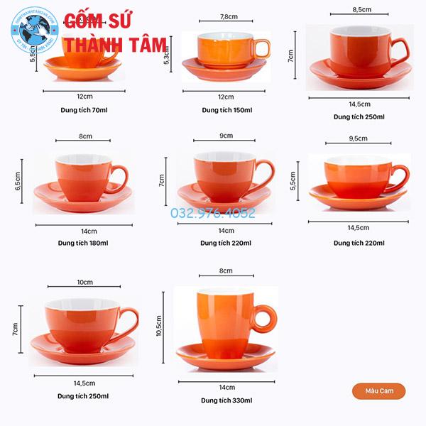 Cốc Ly Sứ Cam