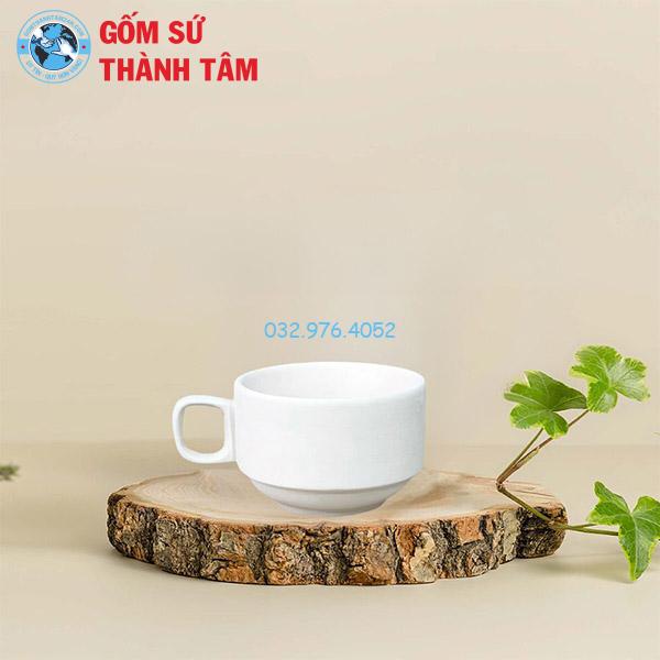 Cốc Sứ Trắng Không Nắp 150ML