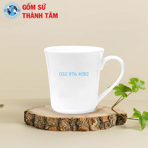 Cốc Sứ Trắng Không Nắp 350 – 400ML