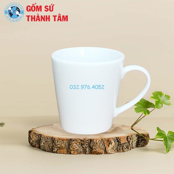Cốc Sứ Trắng Không Nắp 350 – 400ML