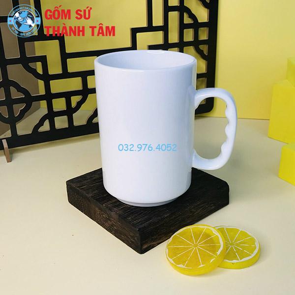 Cốc Sứ Trắng Không Nắp 450 – 500ML