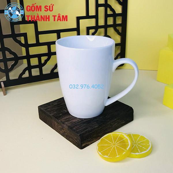 Cốc Sứ Trắng Không Nắp 450 – 500ML