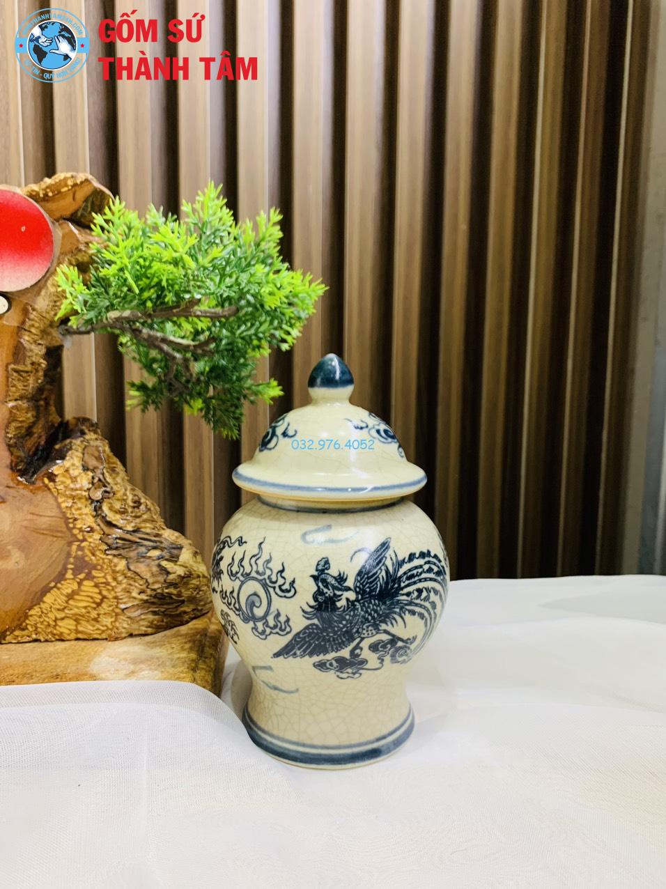 Đồ thờ men rạn tràm cổ rời rồng choé
