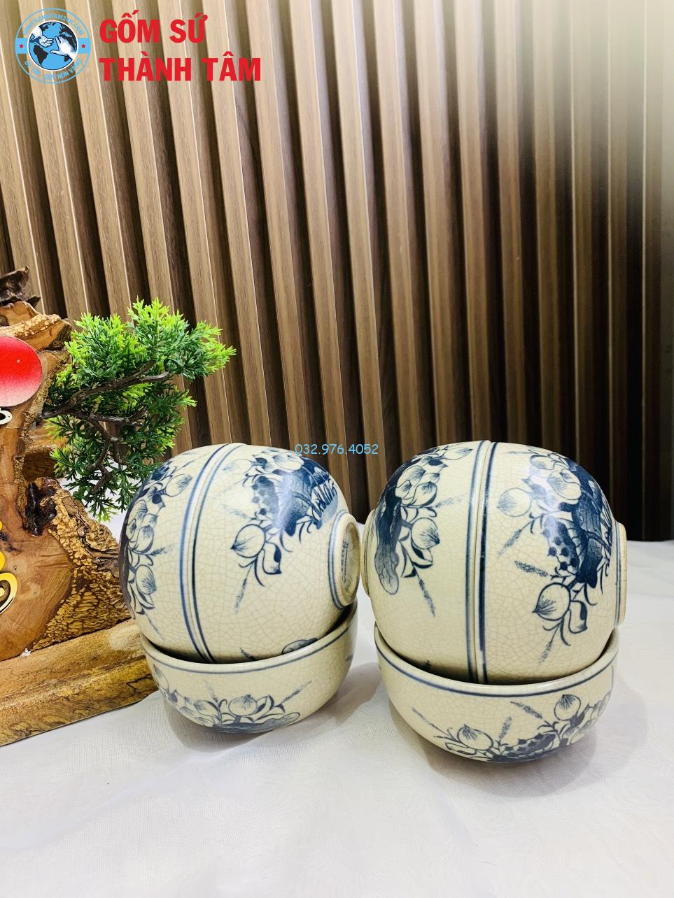 Đồ thờ men tràm cổ rời sen bát đĩa