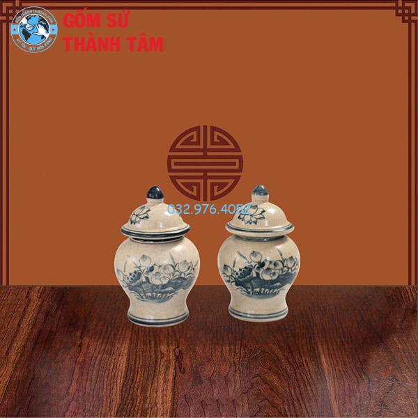Đồ thờ men tràm cổ rời sen chóe