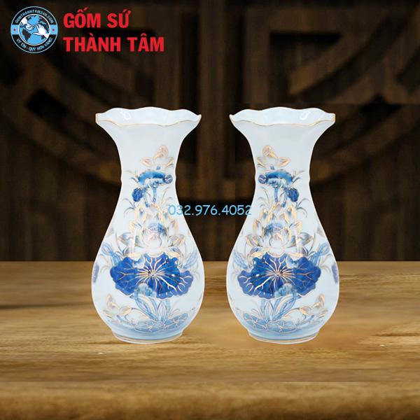 Đồ thờ vẽ vàng rời bình hoa