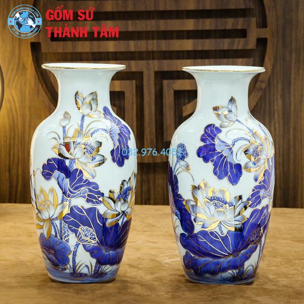 Đồ thờ vẽ vàng rời bình hoa