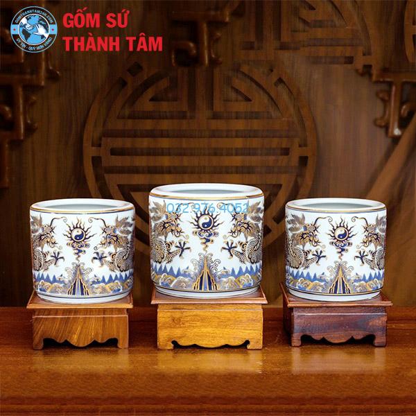 Đồ thờ vẽ vàng rời rồng bát hương