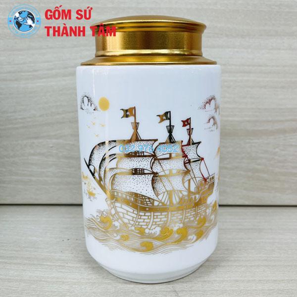 Hộp Chè Dáng Trụ Cao