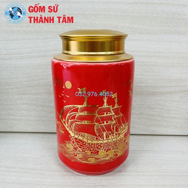Hộp Chè Dáng Trụ Cao