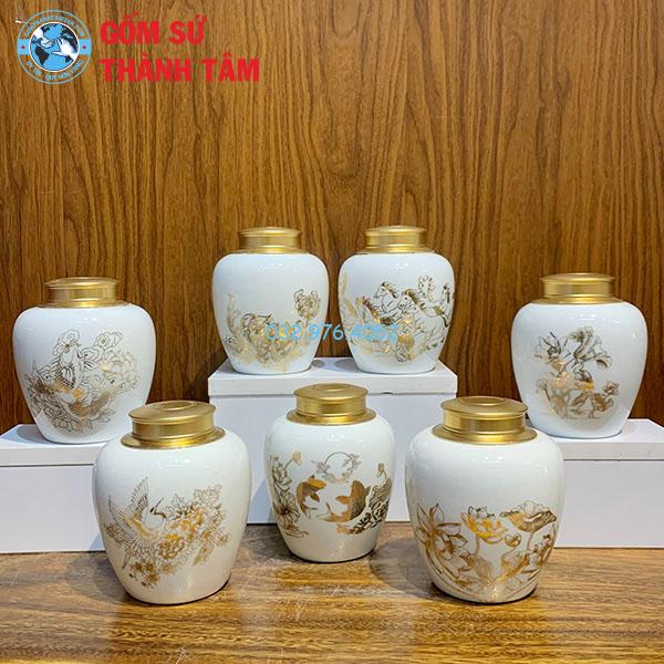 Hộp Đựng Chè Dạng Bầu Không Chân