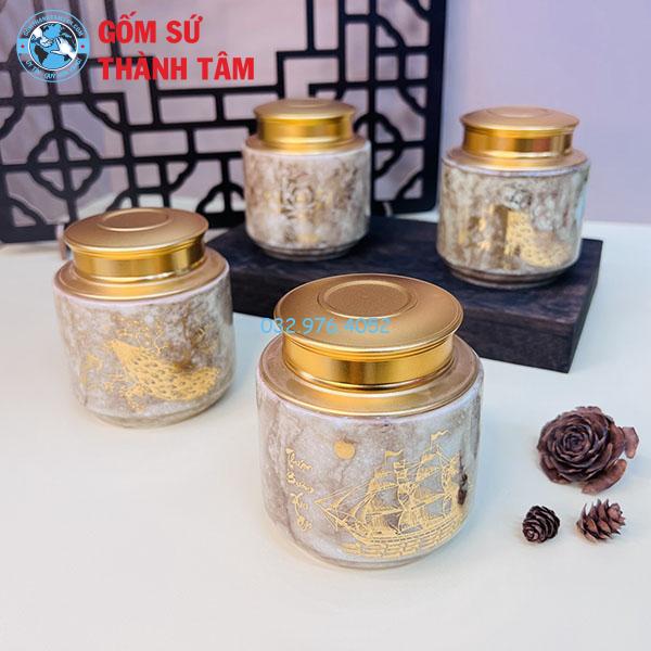 Hộp Đựng Trà Dáng Trụ Thấp Hộp Đựng Trà Dáng Trụ Thấp