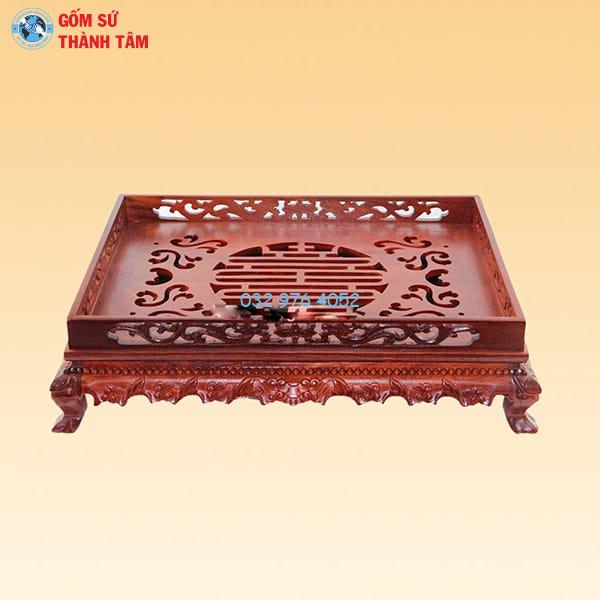 Khay Đựng Ấm Trà Gỗ Hương Đẳng Cấp