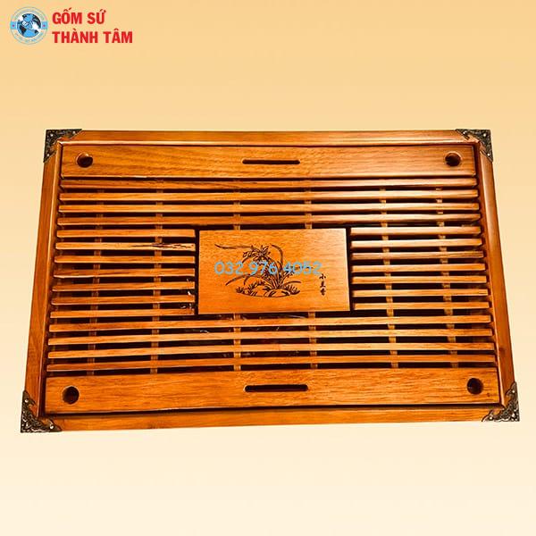 Khay Đựng Ấm Trà Gỗ | Khay Nan
