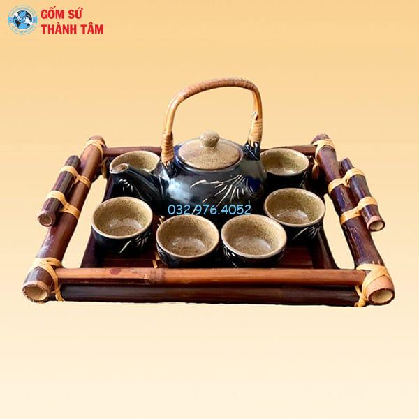 Khay Đựng Ấm Trà Gỗ | Khay Tre