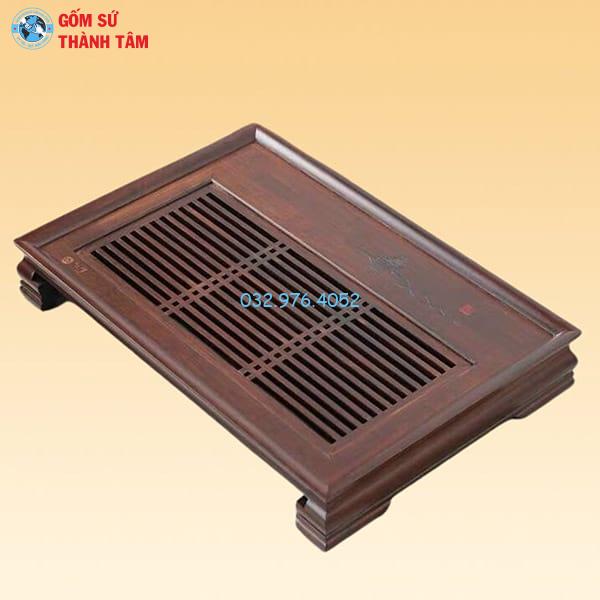 Khay Đựng Ấm Trà Gỗ | Màu Nâu