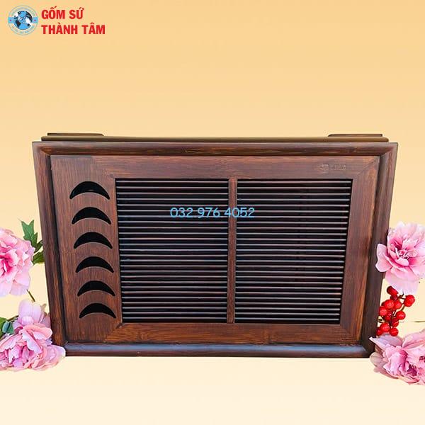 Khay Đựng Ấm Trà Gỗ | Màu Nâu Cỡ To