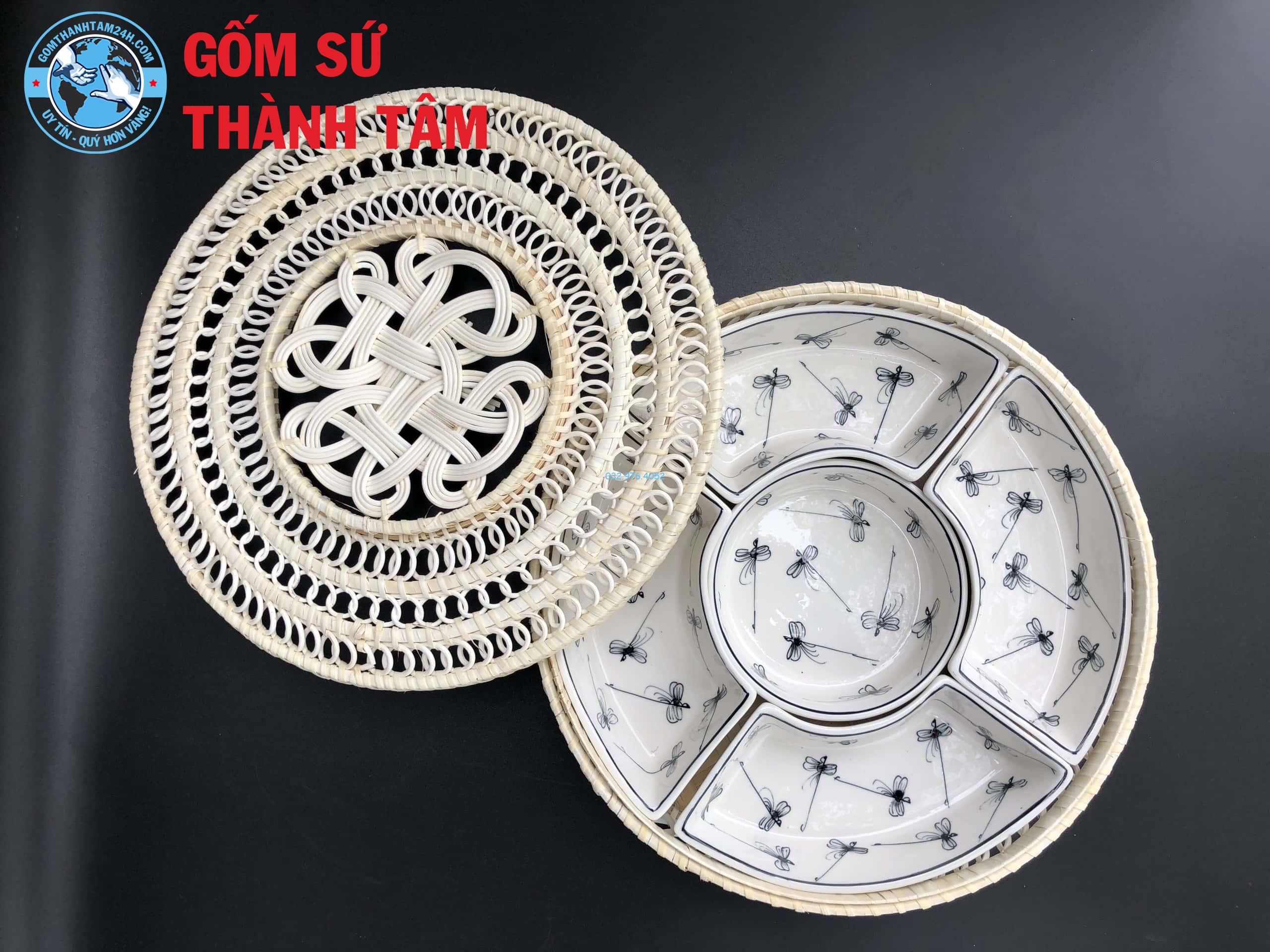 Khay đựng cơm tràm cổ mẫu chuồn