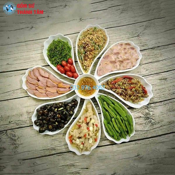 Khay Đựng Đồ Ăn Kiểu Cách | Cánh Hoa Tròn
