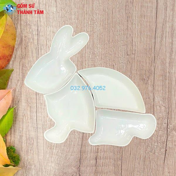 Khay Đựng Đồ Ăn Kiểu Cách | Con Thỏ