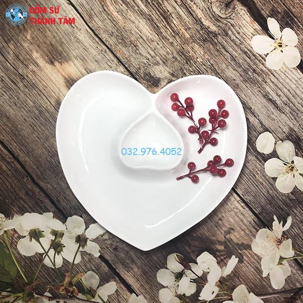 Khay Đựng Đồ Ăn Kiểu Cách | Đĩa Tim