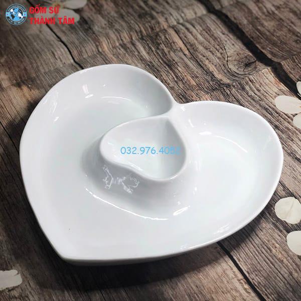 Khay Đựng Đồ Ăn Kiểu Cách | Đĩa Tim