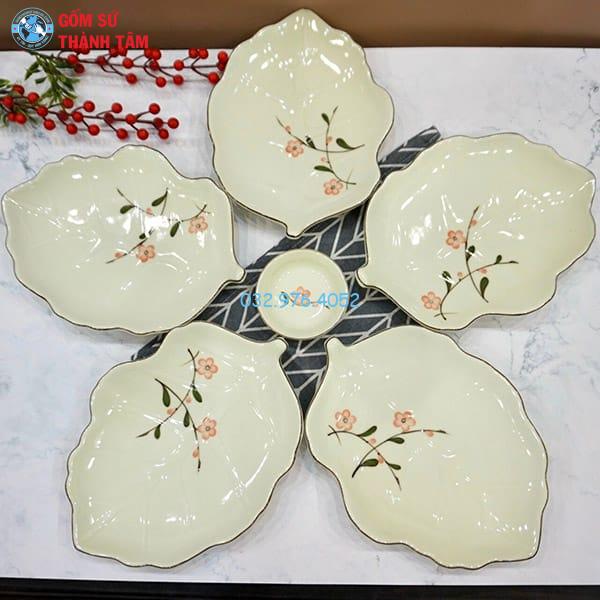Khay Đựng Đồ Ăn Kiểu Cách | Lá Nho