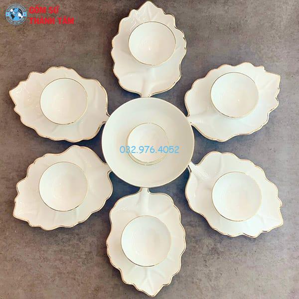 Khay Đựng Đồ Ăn Kiểu Cách | Lá Nho