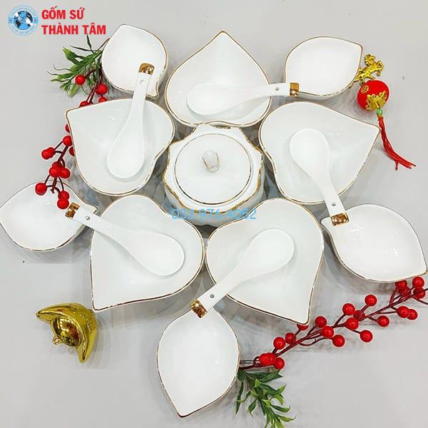 Khay Đựng Đồ Ăn Kiểu Cách | Lá Tim