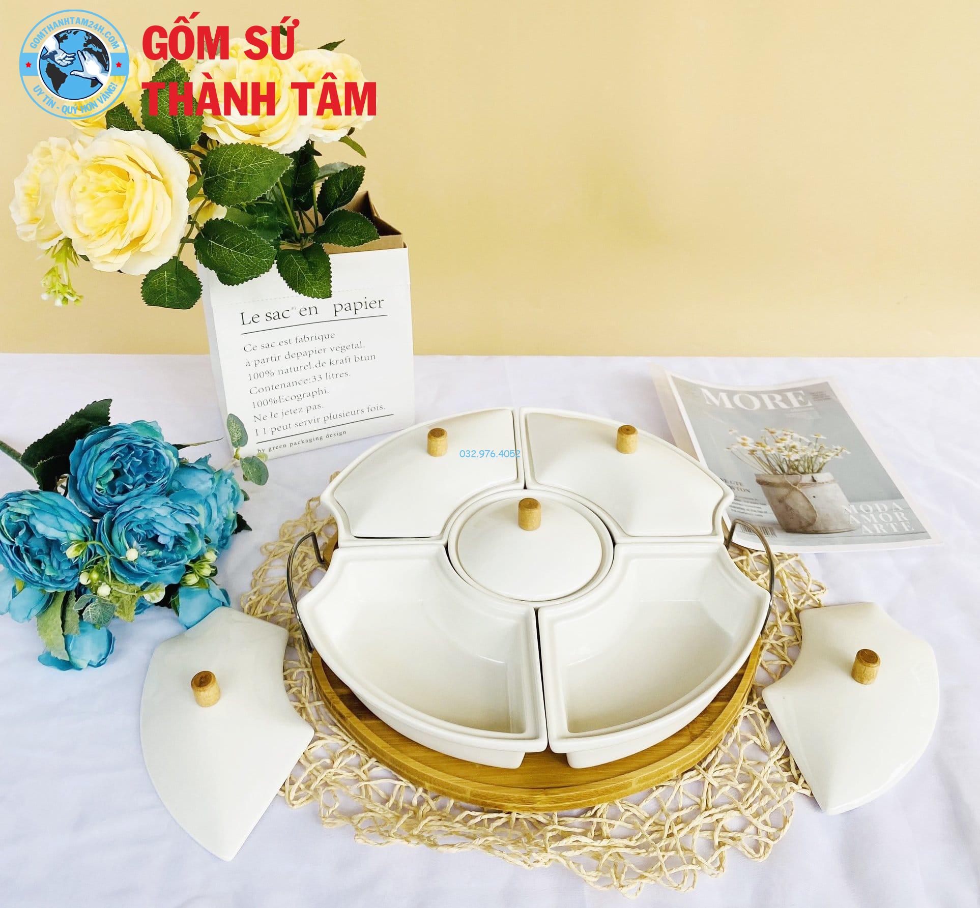 Khay đựng mứt kẹo in logo cao cấp