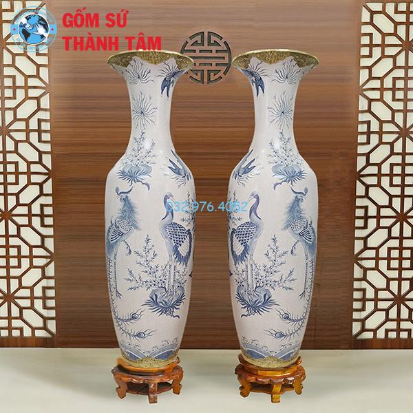 Lọ lục bình bọc đồng dát vàng trơn tràm cổ