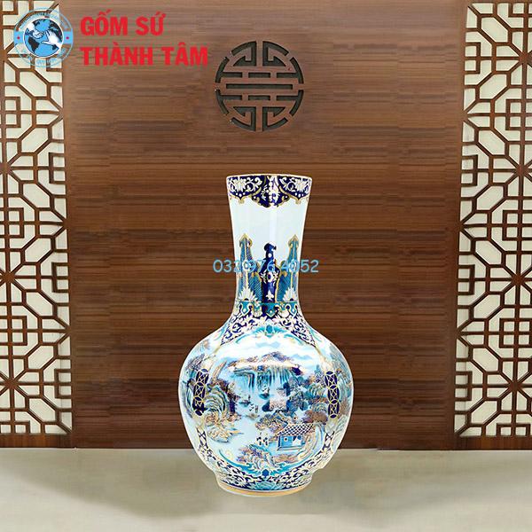 Lục Bình Củ Tỏi Mẫu Cao Cấp Sơn Thủy Hữu Tình