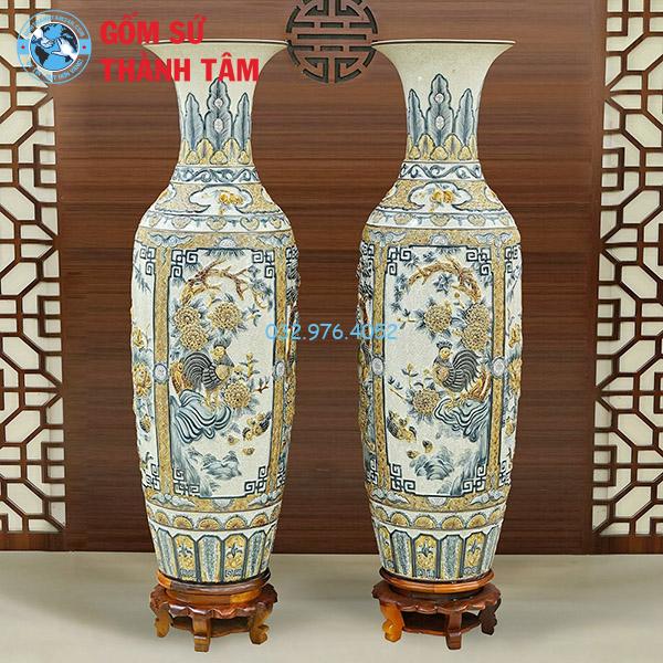 Lục bình đắp nổi tứ quý kĩ