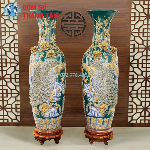 Lục bình đắp nổi xanh cổ vịt vinh hoa phú quý