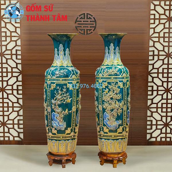 Lục Bình Mạ Vàng Xanh Ngọc Tứ Qúy