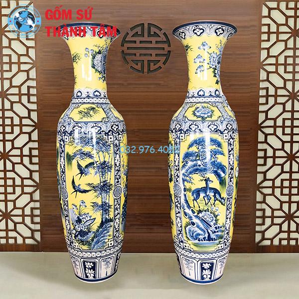 Lục Bình Tứ Qúy Men Vàng