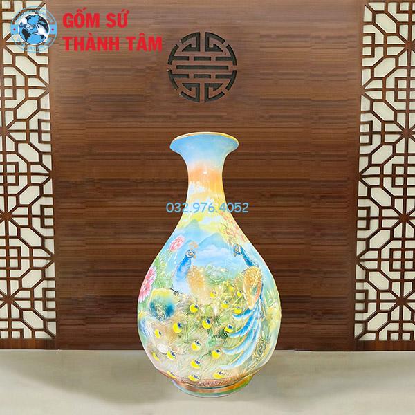 Lục Bình Tỳ Bà Chim Công 3D