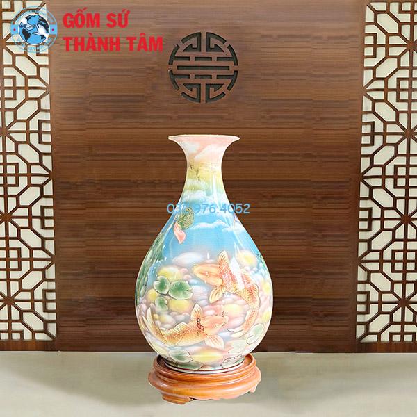 Lục Bình Tỳ Bà Hoa Sen 3D