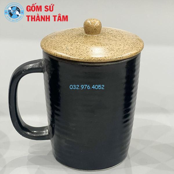 Ly Sứ Có Nắp Đậy Men Gốm
