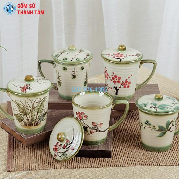 Ly Sứ Quà Tặng | Men Tro Vẽ Hoa Văn