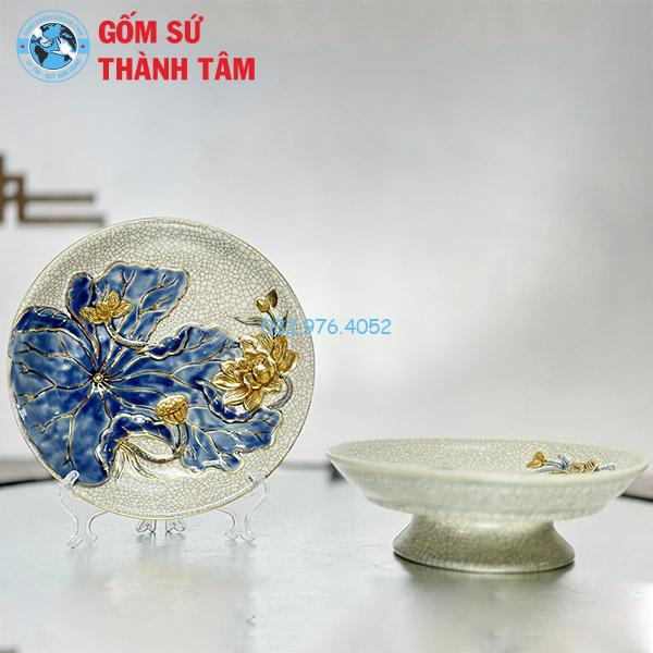 Mâm Bồng Bát Tràng Bản Mệnh Sen