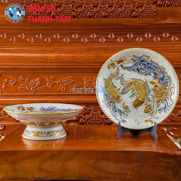 Mâm Bồng Bát Tràng Bản Mệnh Sen